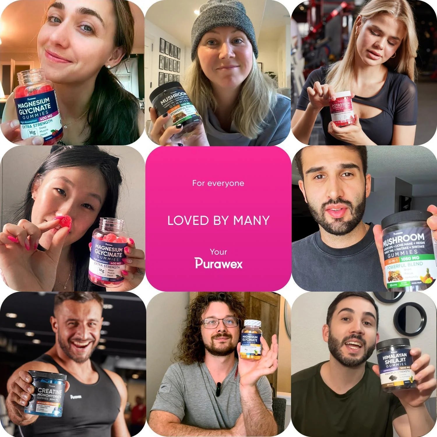 Potassium Magnesium Complex Gummies for Women and Men High Absorption Potassium